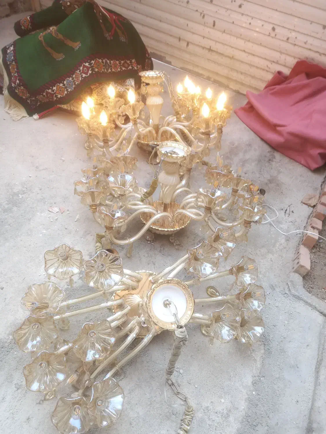 لوستر ۱۵ شاخه|لوستر و چراغ آویز|پاکدشت, حصار امیر|دیوار