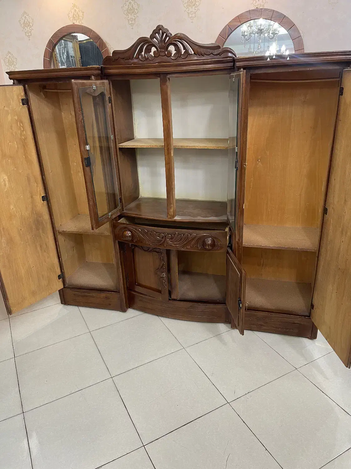 سه عدد کمد سه تیکه قدیمی و انتیک|جاکفشی، کمد، دراور|تهران, شهرک ولیعصر شمالی|دیوار