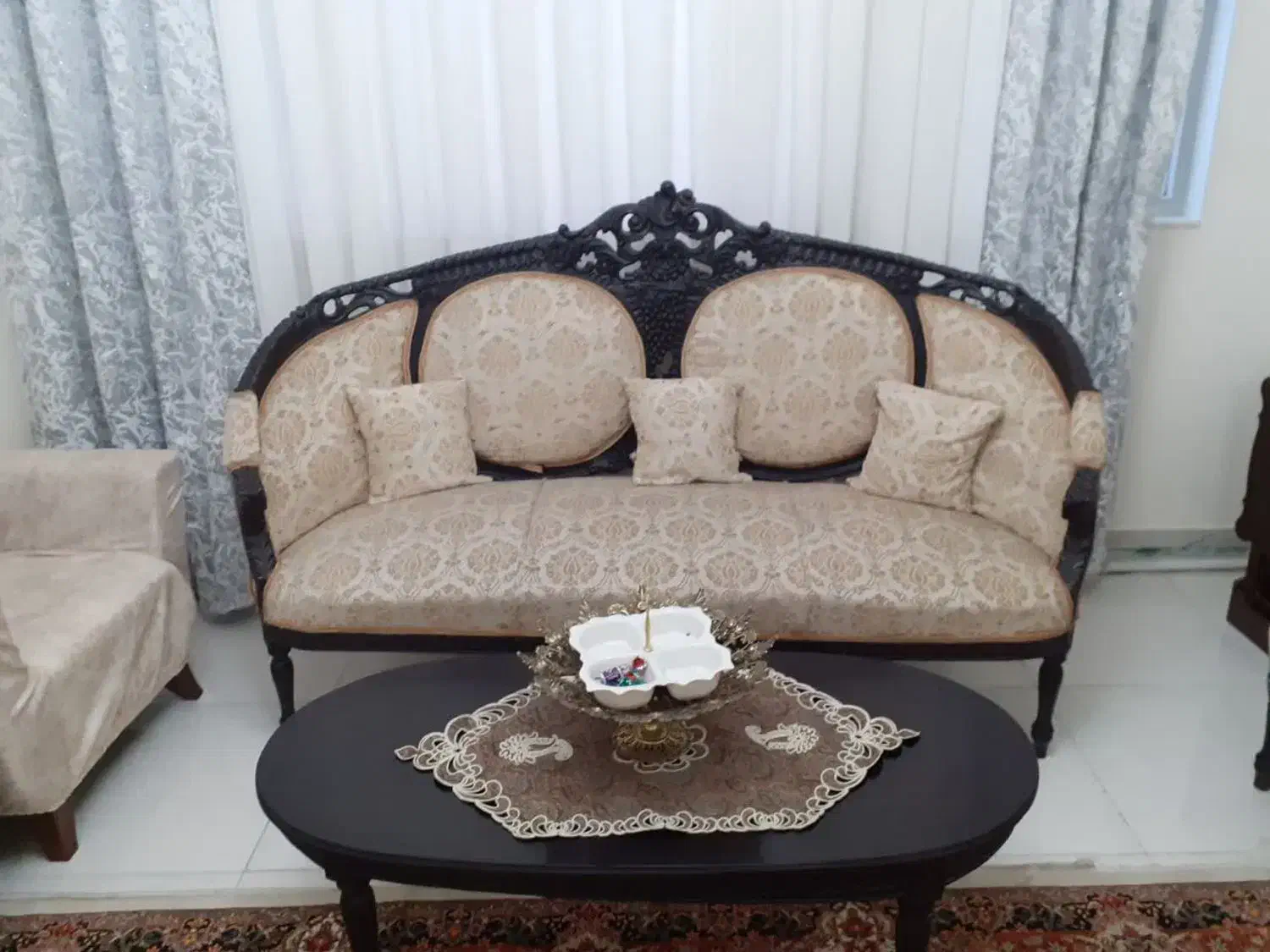 مبل چوب گردو|مبلمان خانگی و میز عسلی|قرچک, باقرآباد|دیوار