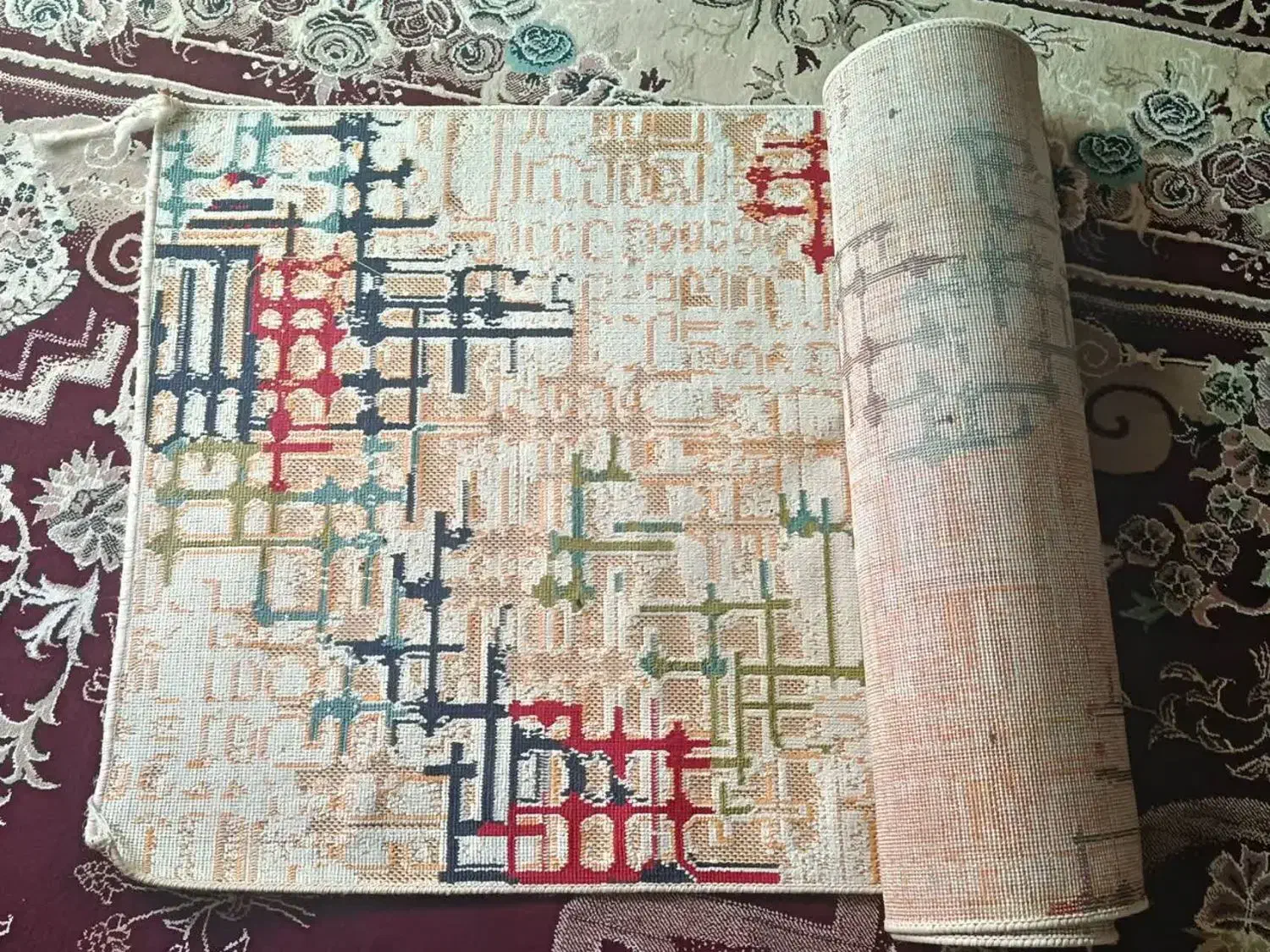 گلیم خشک|گلیم، جاجیم، گبه|خرمآباد, |دیوار