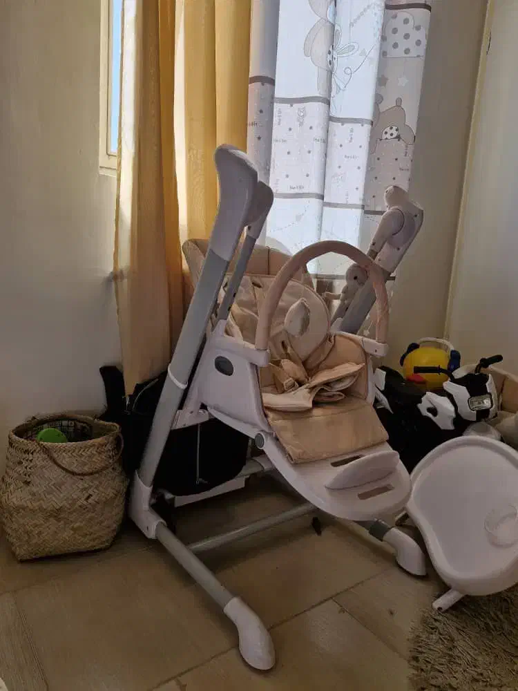 تاب برقی و صندلی غذاخوری کودک|تخت و صندلی بچه|فردیس, قریشی|دیوار