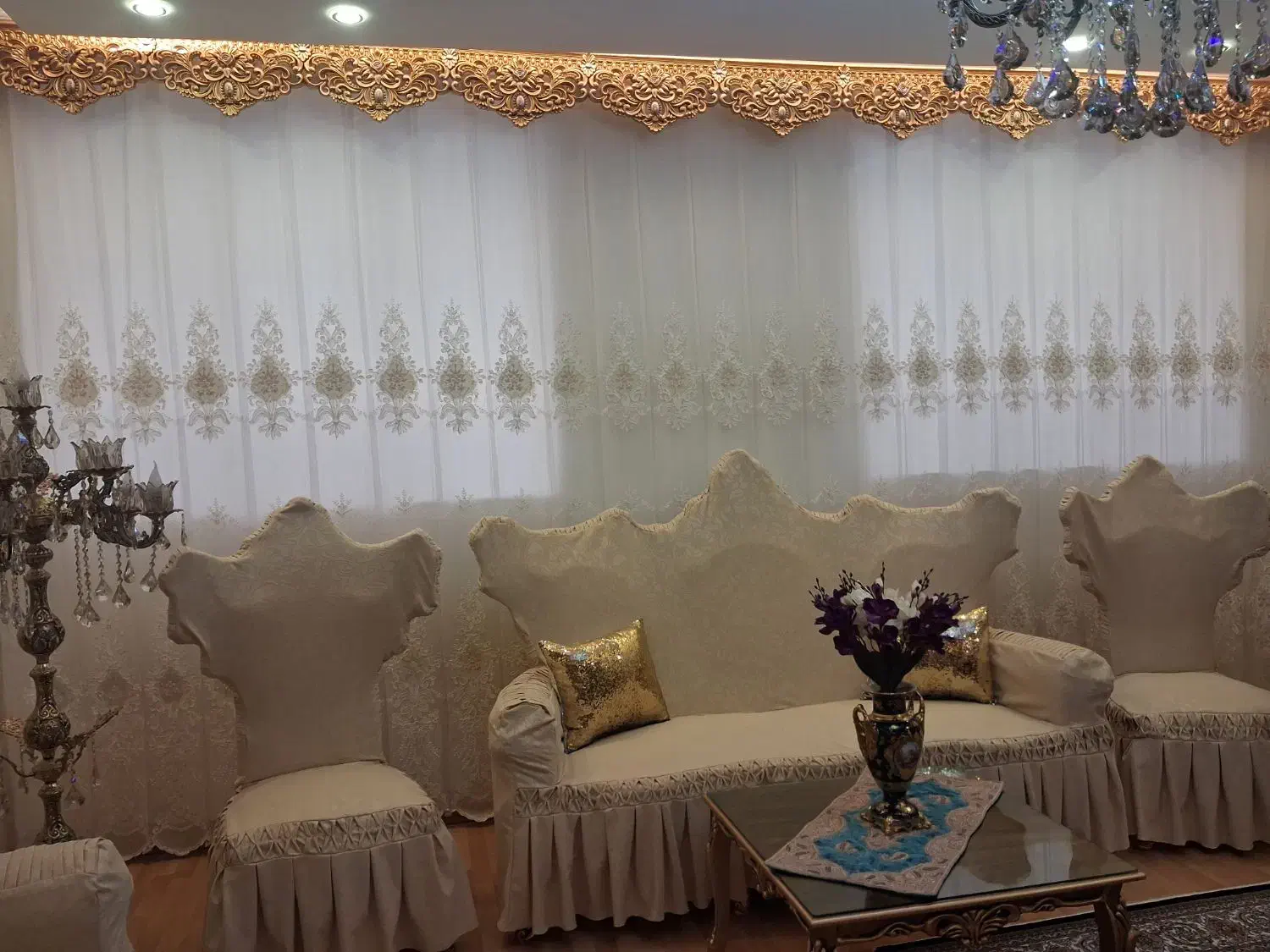 پرده قابی و والان|پرده، رانر، رومیزی|خوی, |دیوار