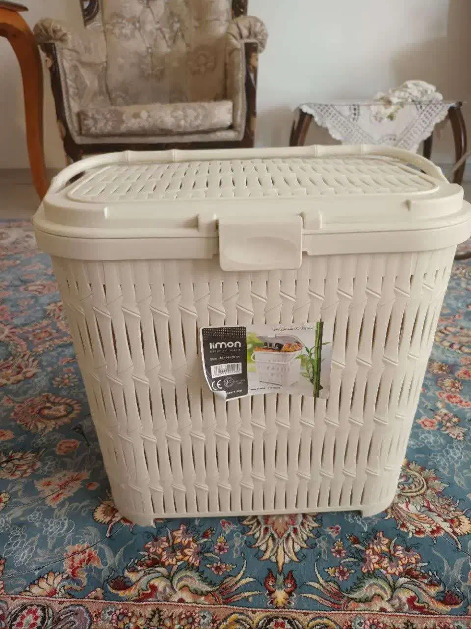 سبد مسافرتی طرح بامبو لیمون|ظروف نگهدارنده، پلاستیکی، یک‌بارمصرف|رودهن, |دیوار