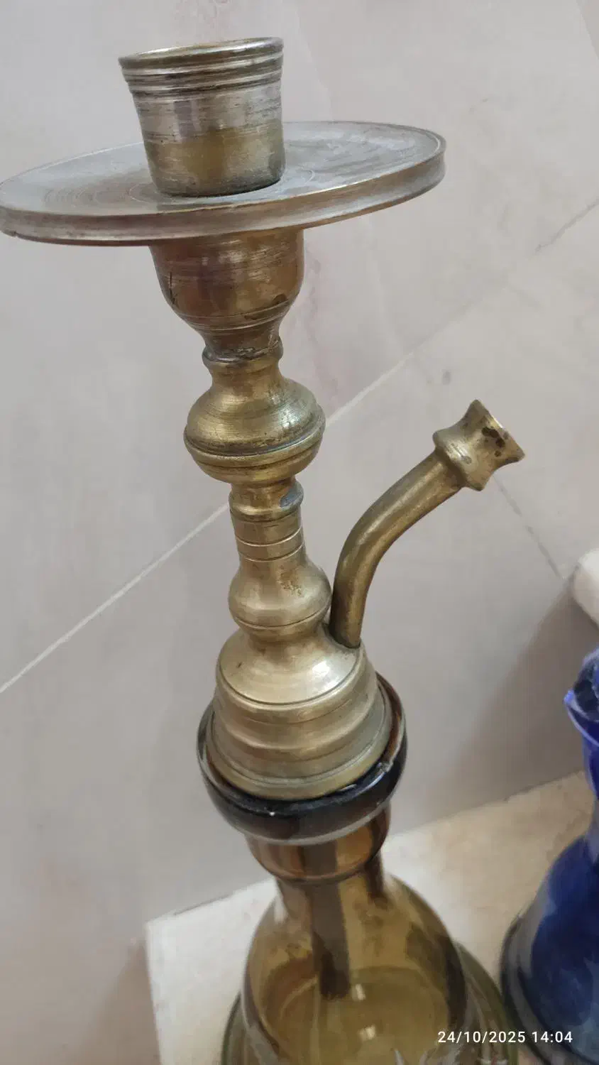 قلیون با تنه ی برنجی|کلکسیون و سرگرمی|نسیم‌شهر, |دیوار