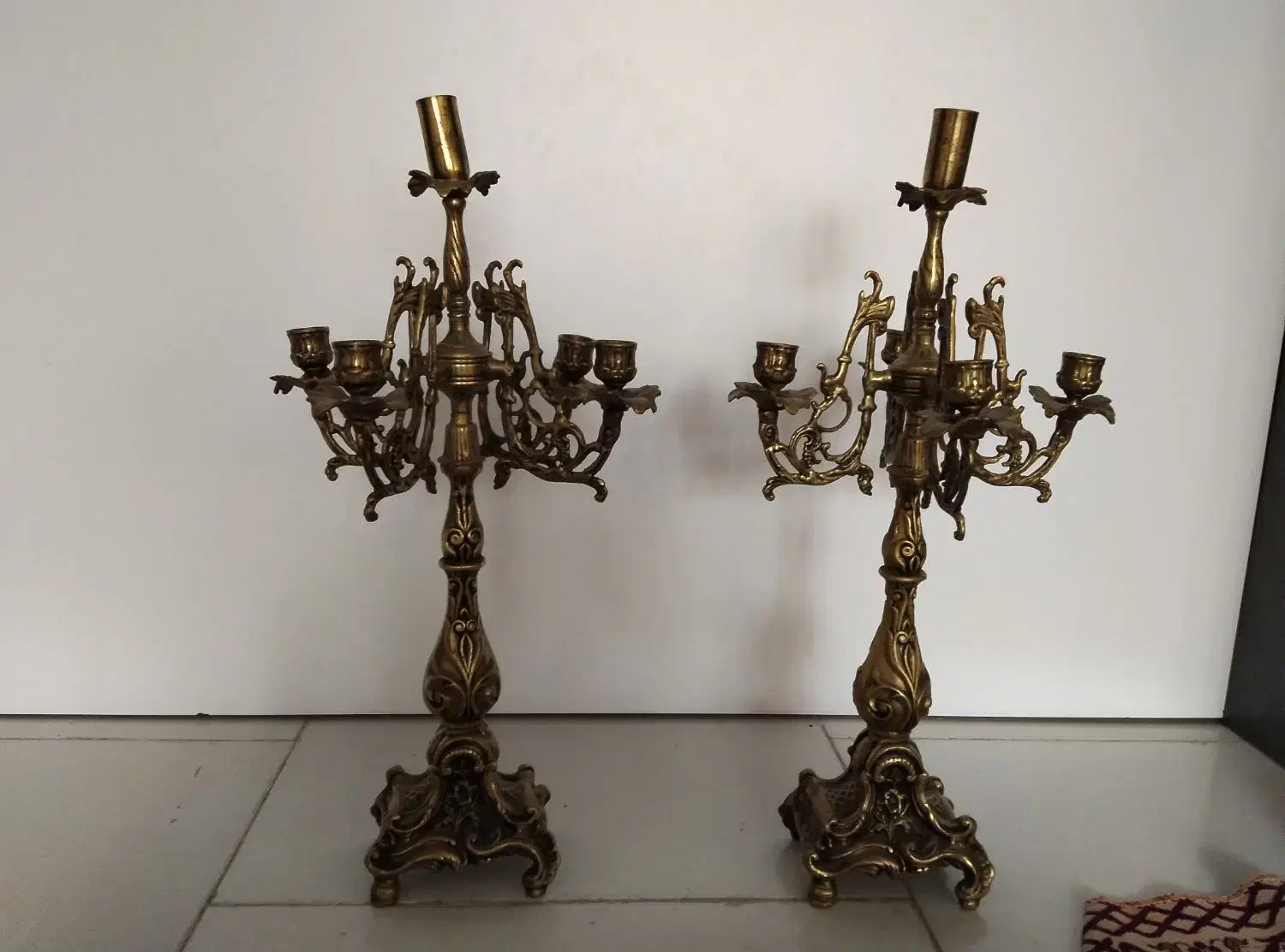 آینه شعمدان برنز|کلکسیون اشیاء عتیقه|پردیس, فاز ۸|دیوار