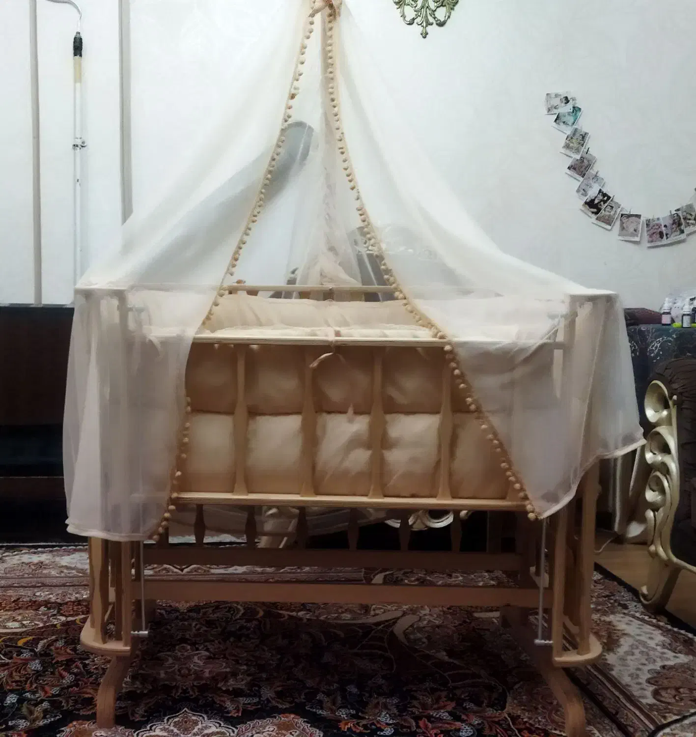 گهواره کنار تخت مادر مدل آنجل|تخت و صندلی بچه|اردبیل, |دیوار