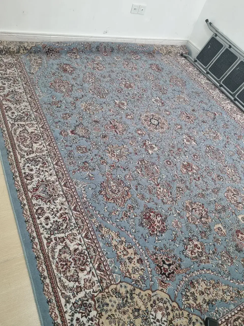 دو تخته فرش ۹ متری آبی فیروزهای|فرش|سرپل ذهاب, |دیوار