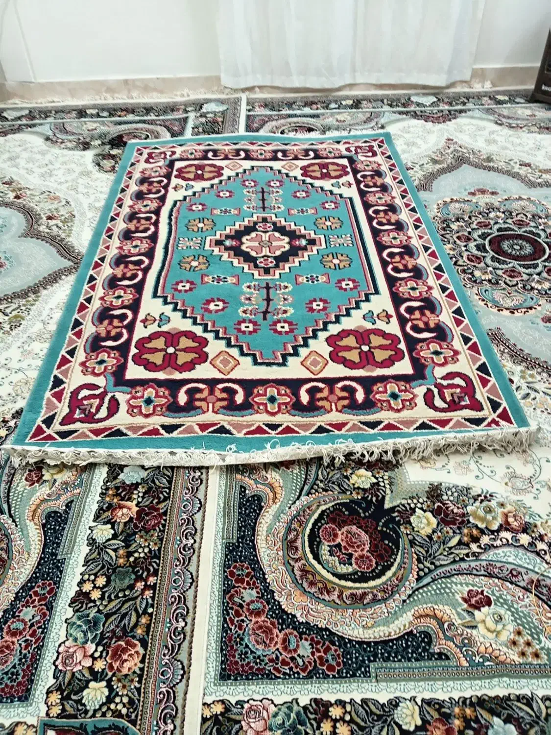 قالیچه|فرش|نیشابور, شهرک جانبازان|دیوار