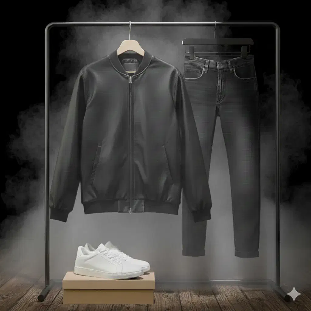 کاپشن مردانه چرم مدل UrbanStrike/خوش‌فرم و شیک|لباس|ایلام, |دیوار