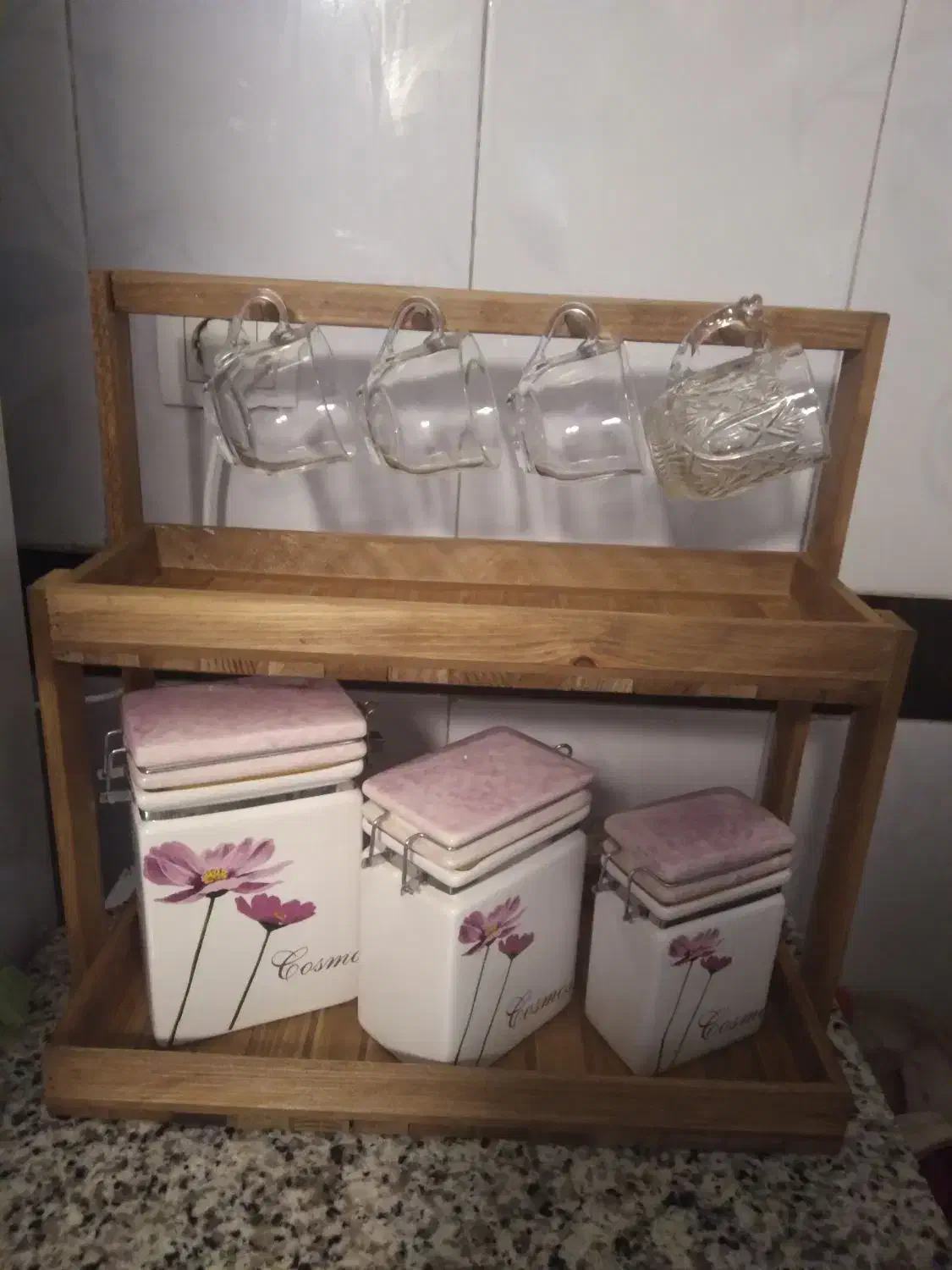 نظم دهنده (استند) بانکه های قندوشکر و چای|آب‌چکان و نظم‌دهنده ظروف|همدان, |دیوار