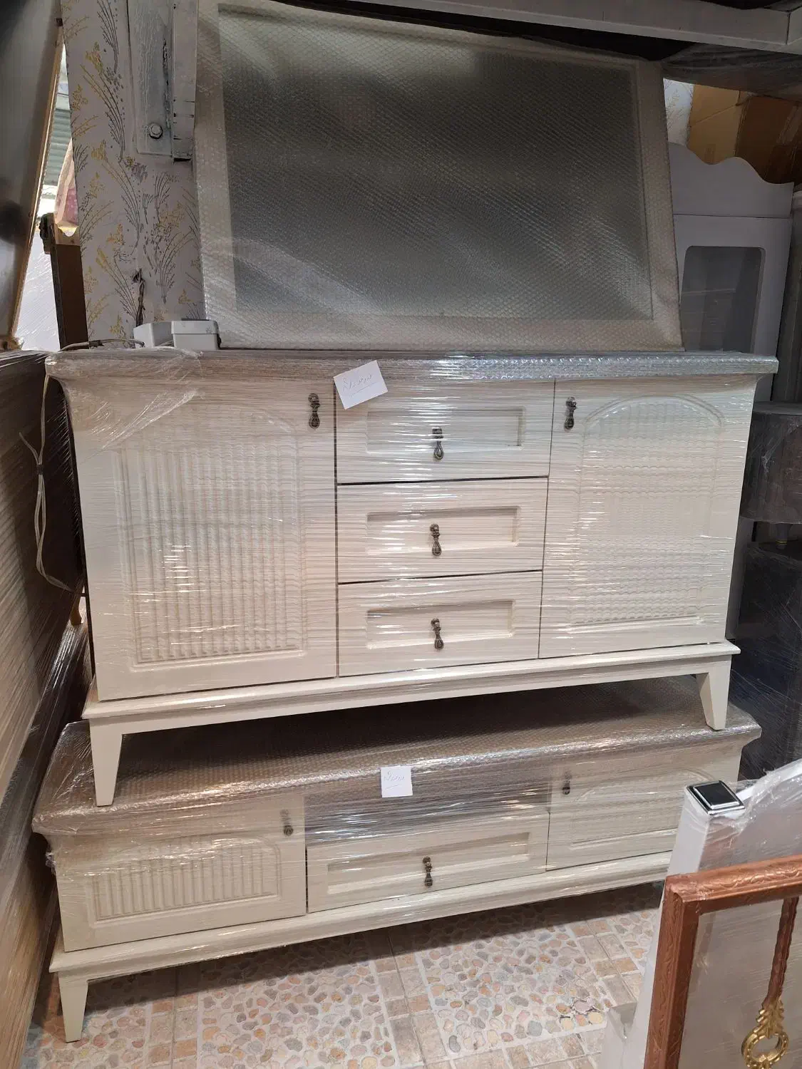 میز و کنسول ست کار چوب و کامل ام دی اف|مبلمان خانگی و میز عسلی|دورود, |دیوار