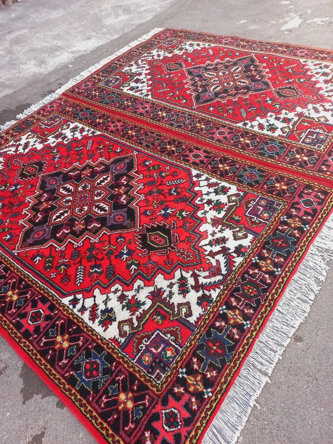 دو جفت(۴ تخته) فرش دستباف 6متری تازه از دار افتاده|فرش|تبریز, |دیوار