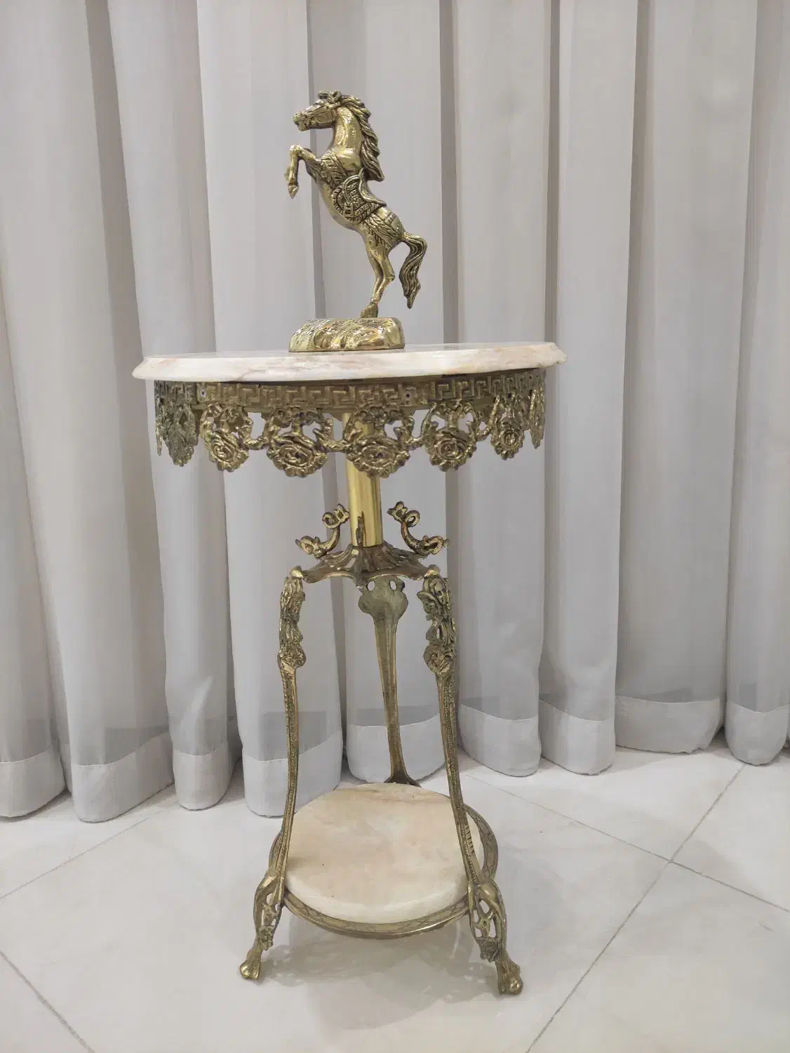 میز تلفن و آینه شمعدان برنز|میز تلفن|کرج, کمالشهر|دیوار