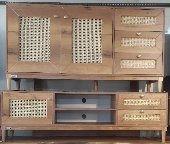 کنسول و میز تلوزیون حصیری بامبو|بوفه، ویترین، کنسول|اردبیل, |دیوار