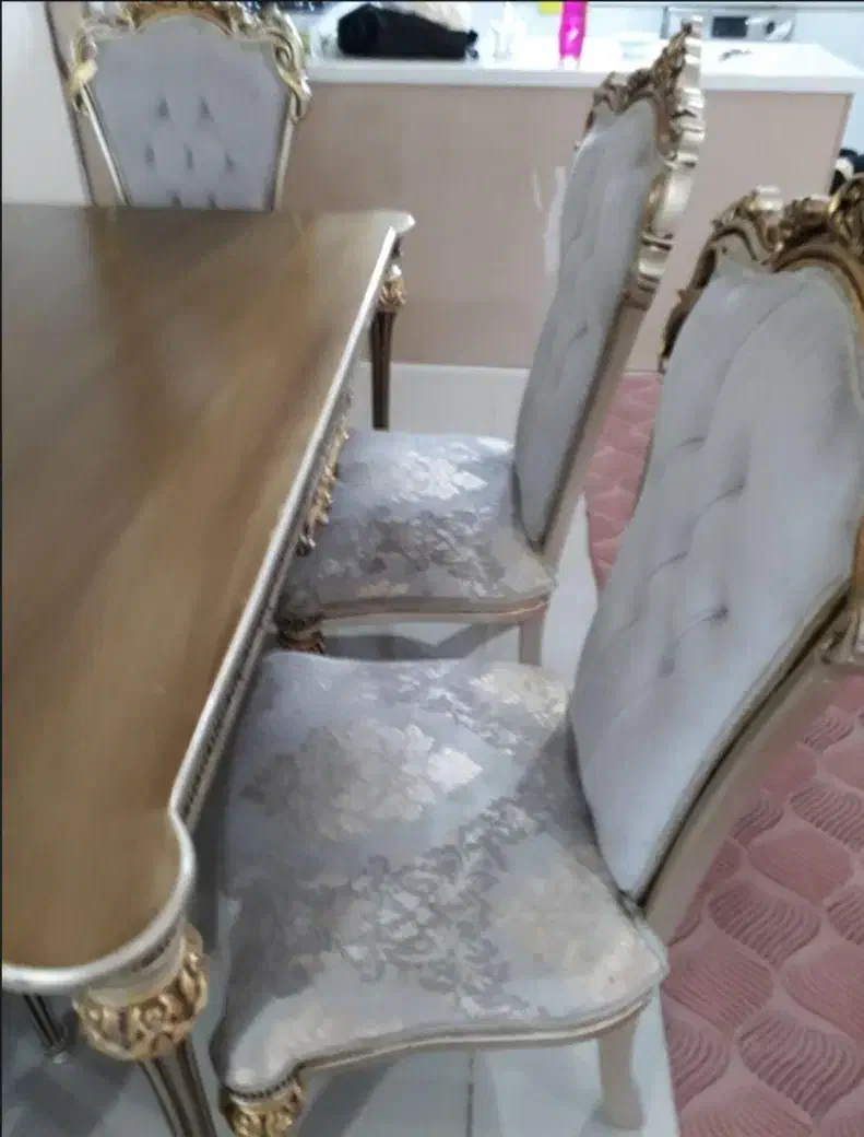 میز نهار خوری ۴ نفره سلطنتی|میز و صندلی غذاخوری|فردوسیه, |دیوار