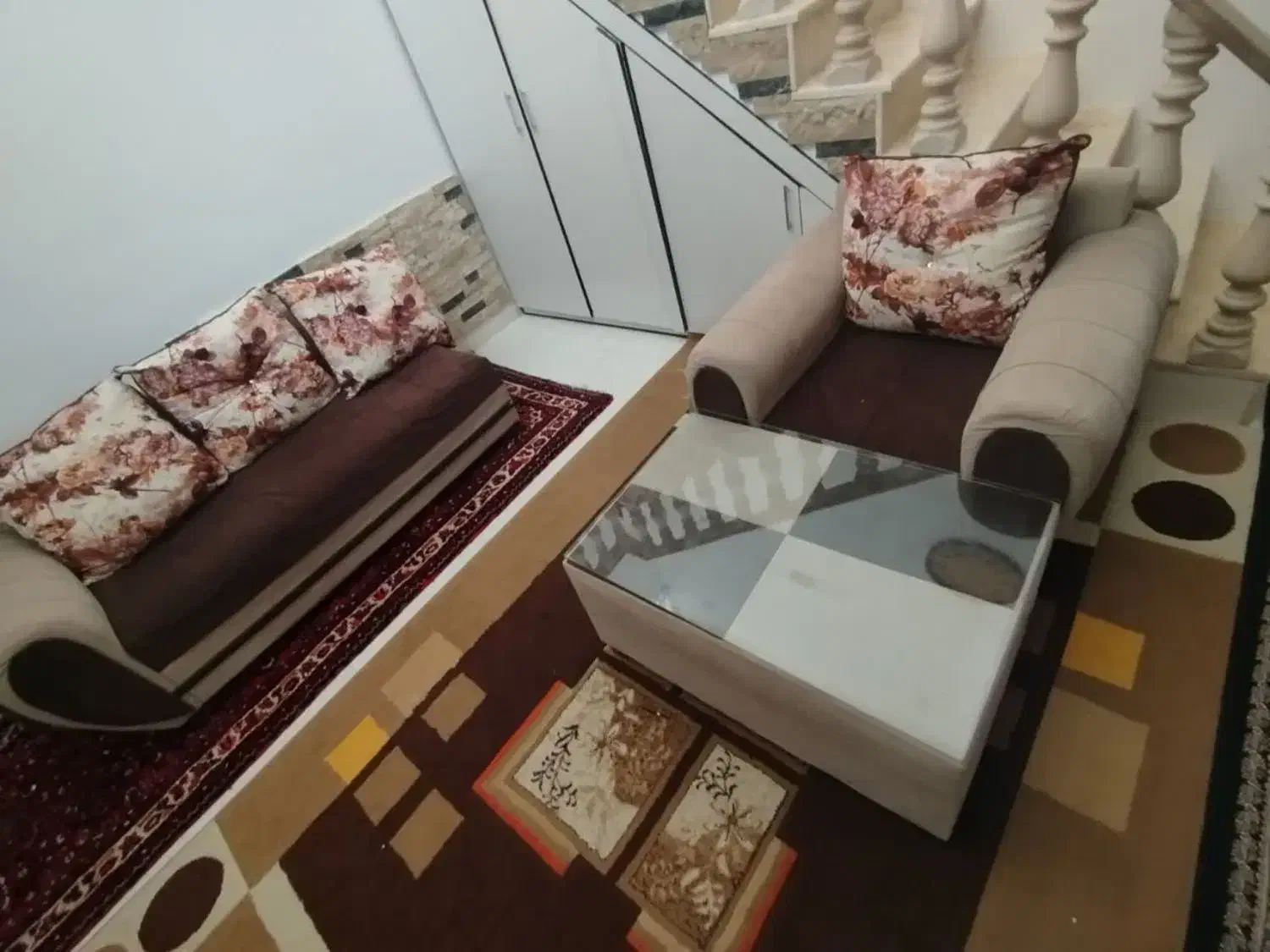 مبلمان راحتی طرح L|مبلمان خانگی و میز عسلی|قم, شهرک طالقانی|دیوار