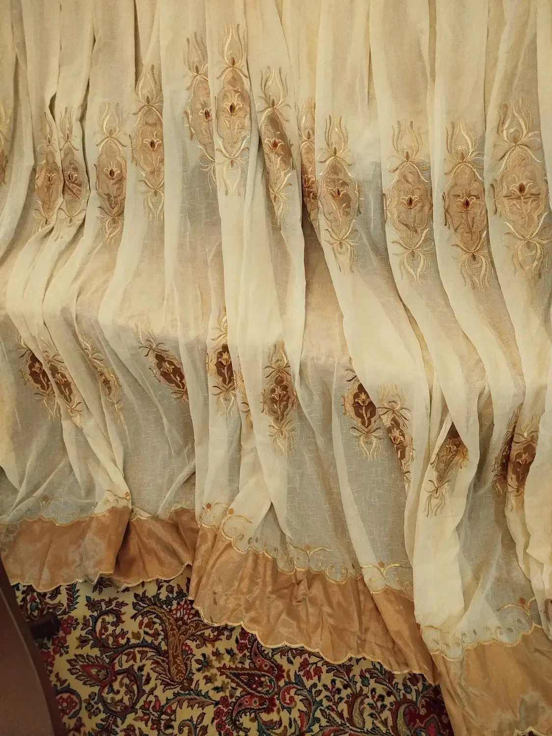 پرده تور طرح دار|پرده، رانر، رومیزی|تهران, نیروی دریایی|دیوار