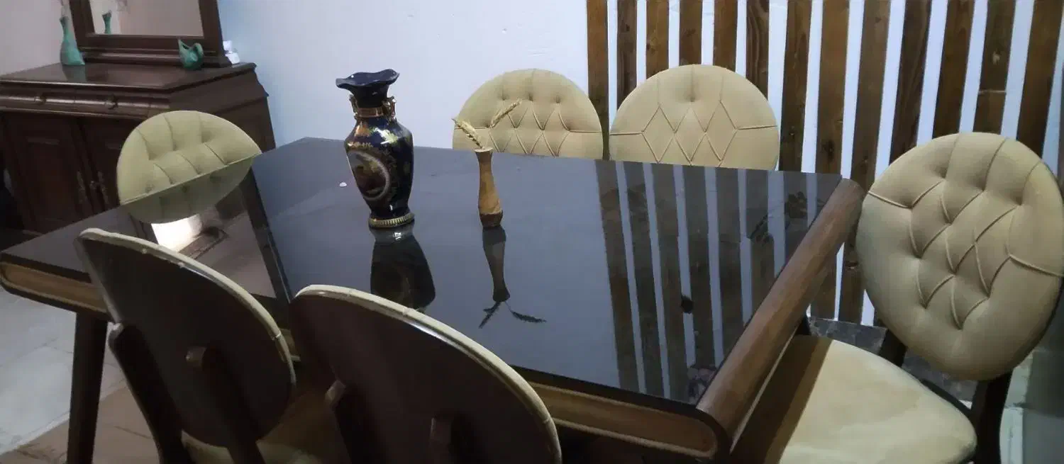 نهارخوری ۶نفره|میز و صندلی غذاخوری|رفسنجان, |دیوار