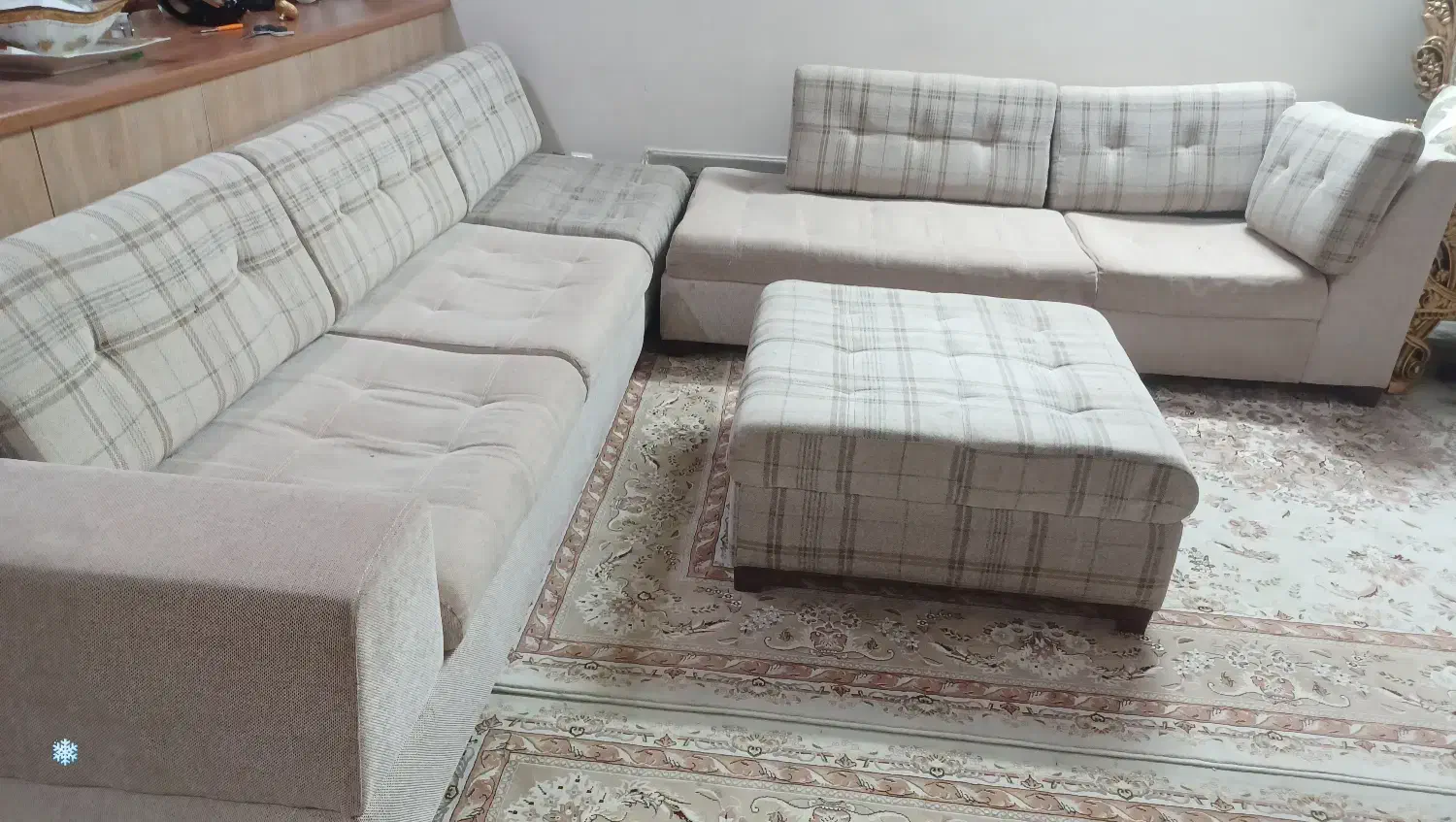 مبلمان L هفت نفره شکیل با کیفیت|مبلمان خانگی و میز عسلی|قم, انسجام|دیوار