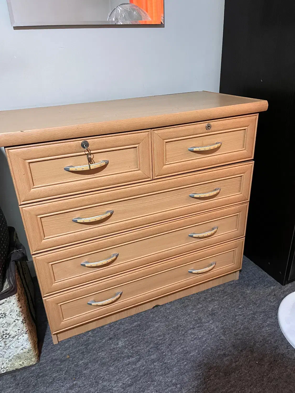 دراور کشو بدون آینه|جاکفشی، کمد، دراور|همدان, |دیوار