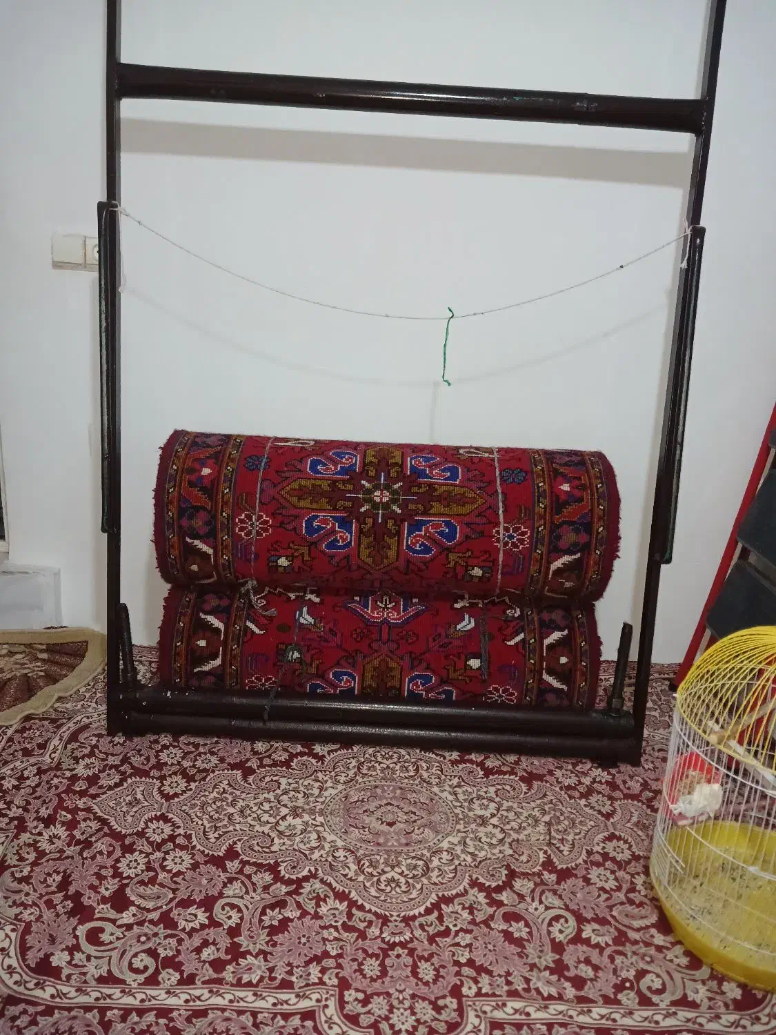 یک جفت ۳متری اعلا  پشم|فرش|اهر, |دیوار