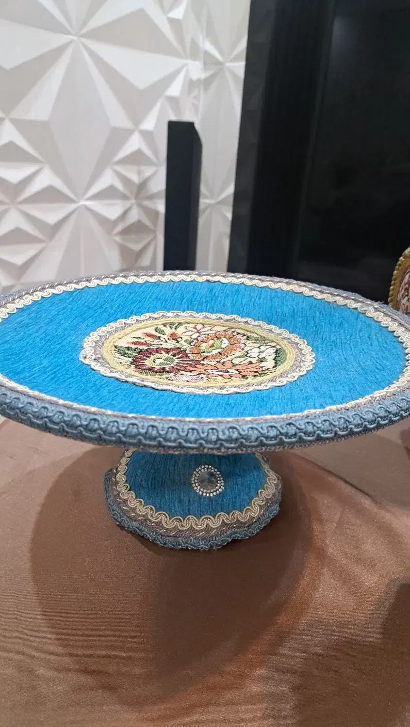 میزخاطره با سرویس سفالی روکش مخمل|صنایع دستی و سایر لوازم تزئینی|ابهر, |دیوار