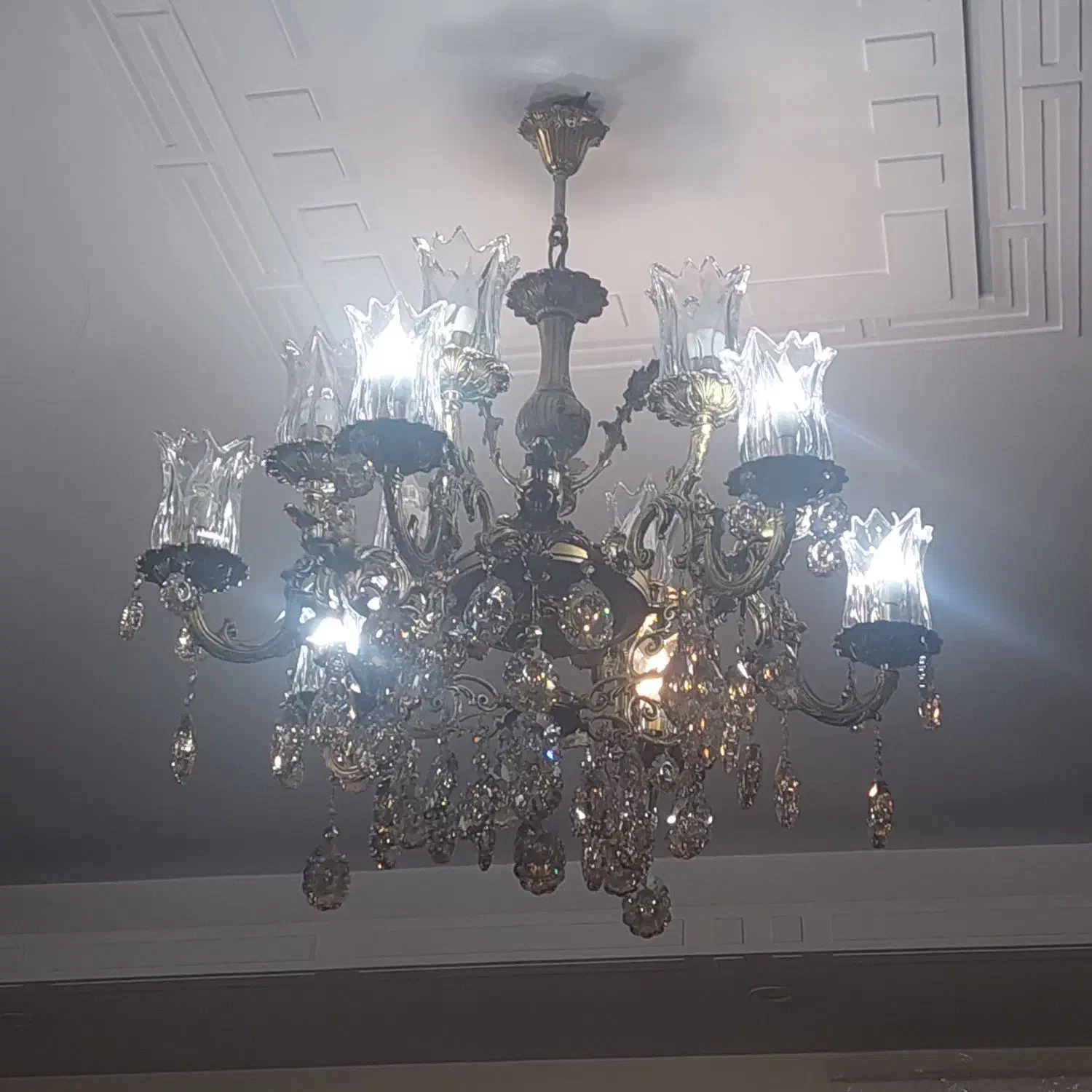 لوستر سقفی ۶شاخه|لوستر و چراغ آویز|تهران, افسریه جنوبی|دیوار