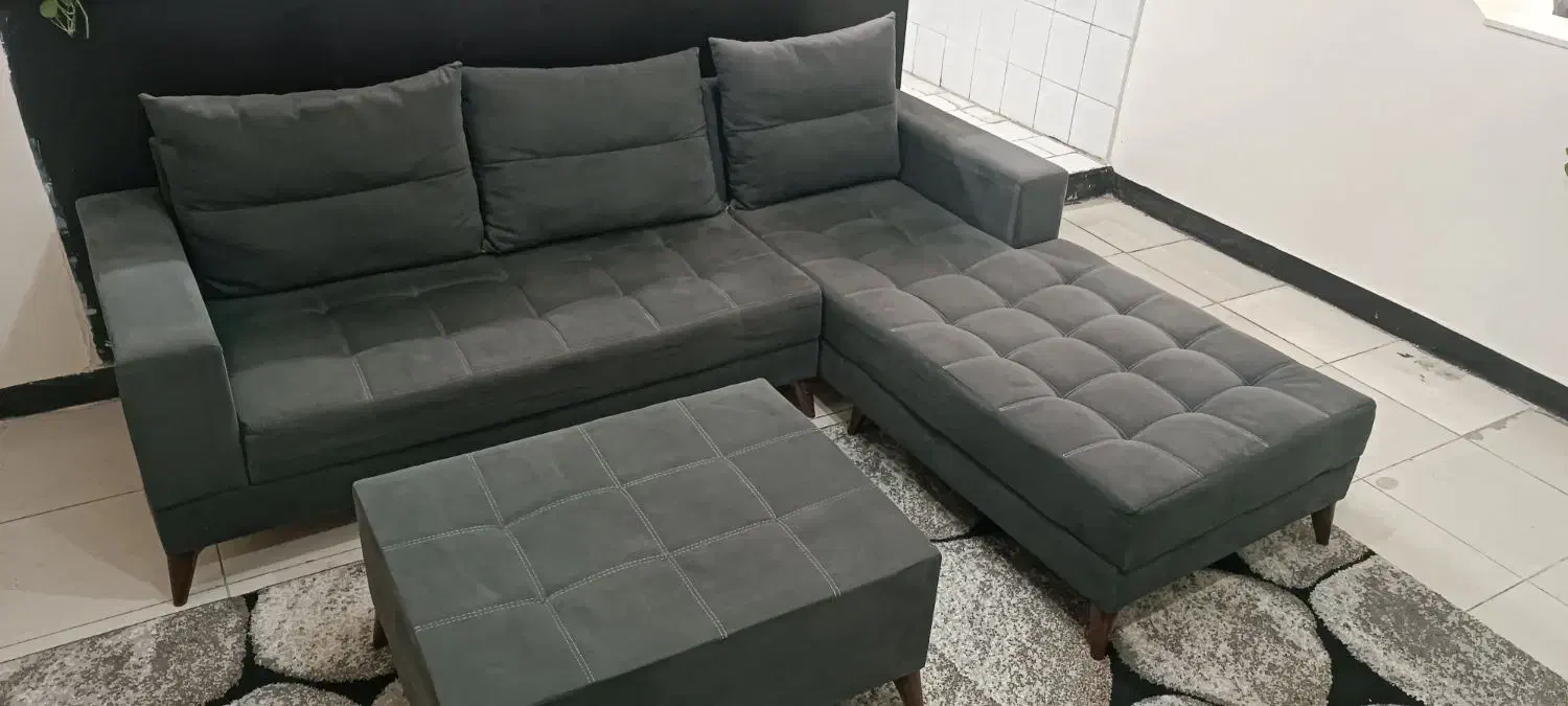 مبل L راحتی ۵ نفره|مبلمان خانگی و میز عسلی|اندیشه, اندیشه فاز ۴|دیوار