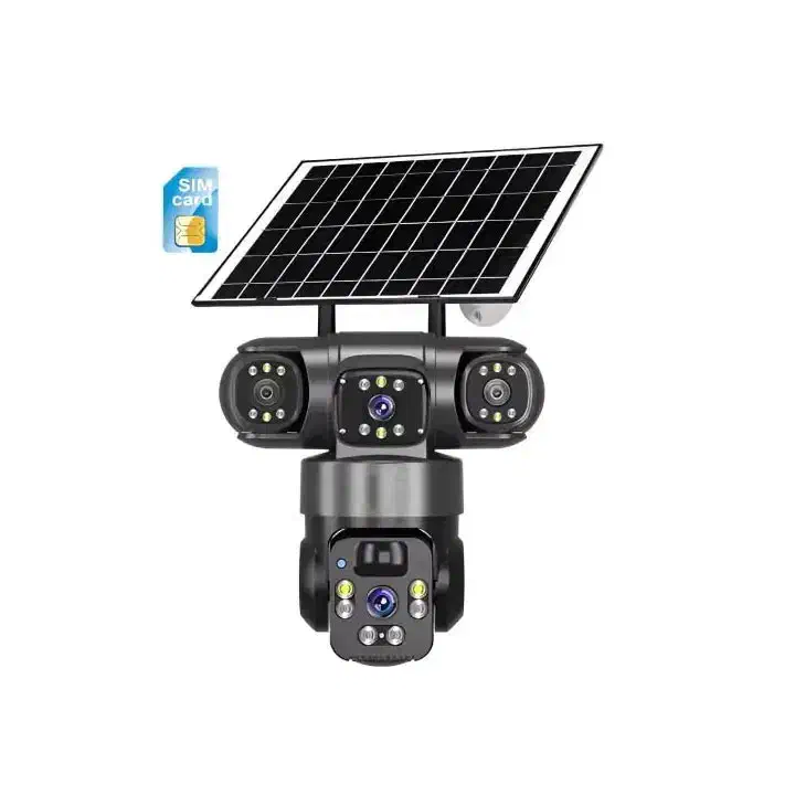 دوربین دولنز و سه لنز خورشیدی همراه با پنل|دوربین مداربسته|آباده, |دیوار