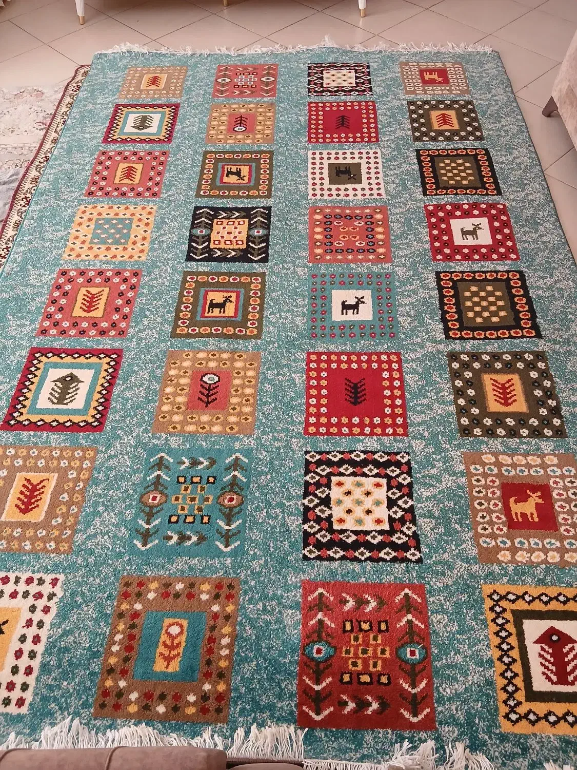 گلیم فرش شش متری و کناره 3 متری|فرش|صدرا-فارس, فاز ۱|دیوار