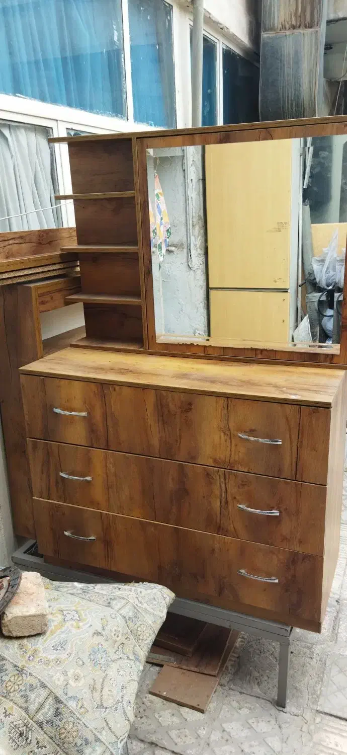 تخته خواب دو نفره ام دی اف کشو دار|تخت و سرویس خواب|تهران, امین حضور|دیوار