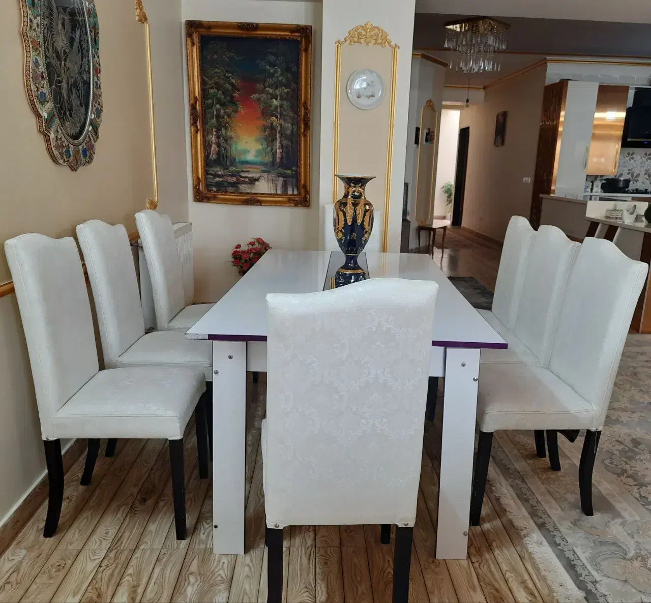 میز غذا خوری 8نفره ترکیه شهر سهند|میز و صندلی غذاخوری|سهند, |دیوار