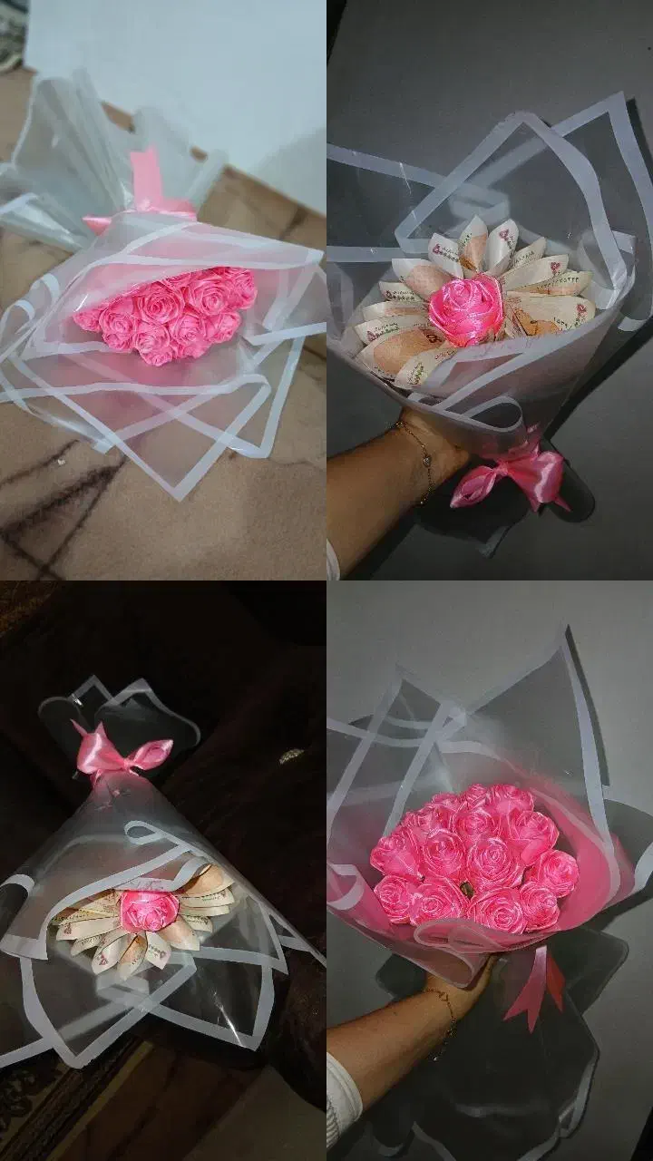 گل رز روبانی جاودان با تخفیف یلدایی|گل مصنوعی|اردبیل, |دیوار