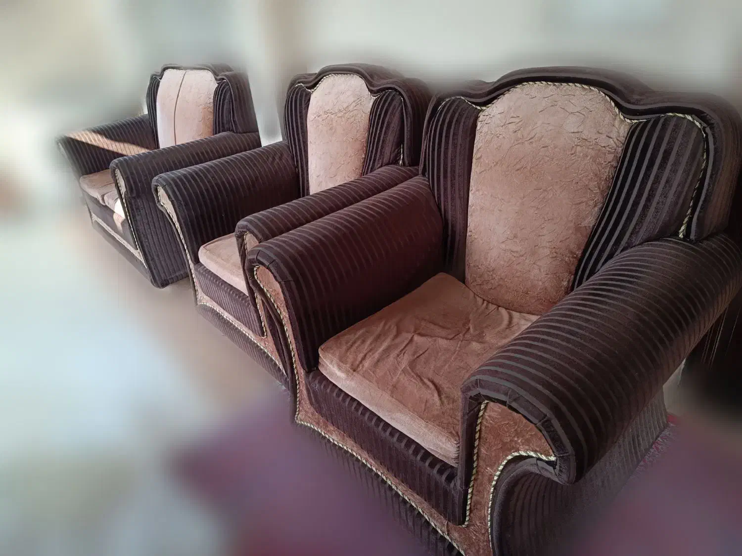 مبل راحتی کارکرده هشت نفره|مبلمان خانگی و میز عسلی|لنگرود, |دیوار