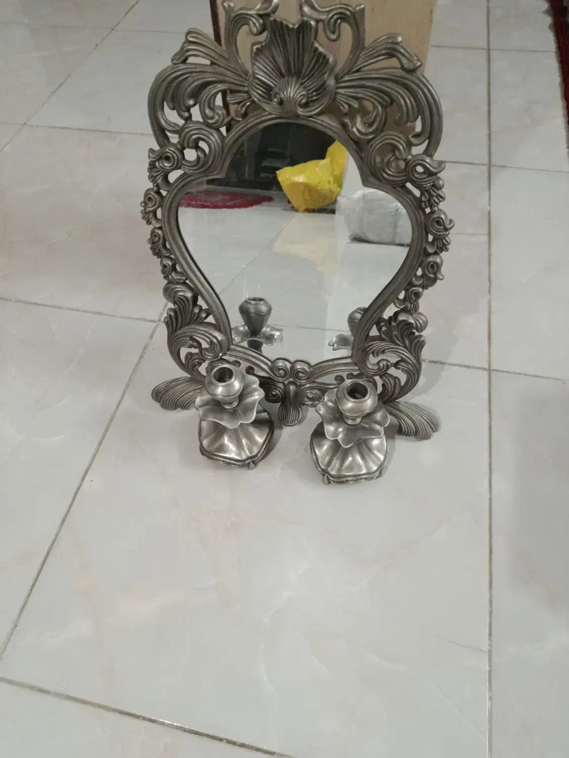 آیینه شمعدان سیلور|آینه|همدان, |دیوار