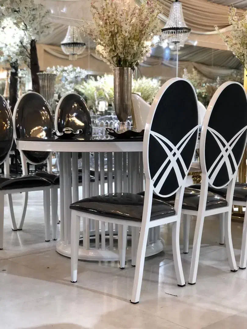 میز شام تالار مدل نوا/رستوران فلز رنگ سفید|عمده‌فروشی|آبادان, |دیوار