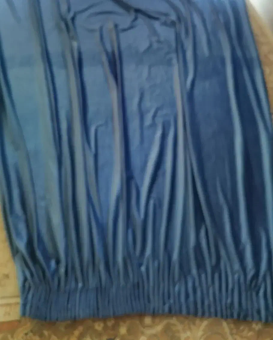 پارچه ی مخمل آبی نفتی|پرده، رانر، رومیزی|تبریز, |دیوار