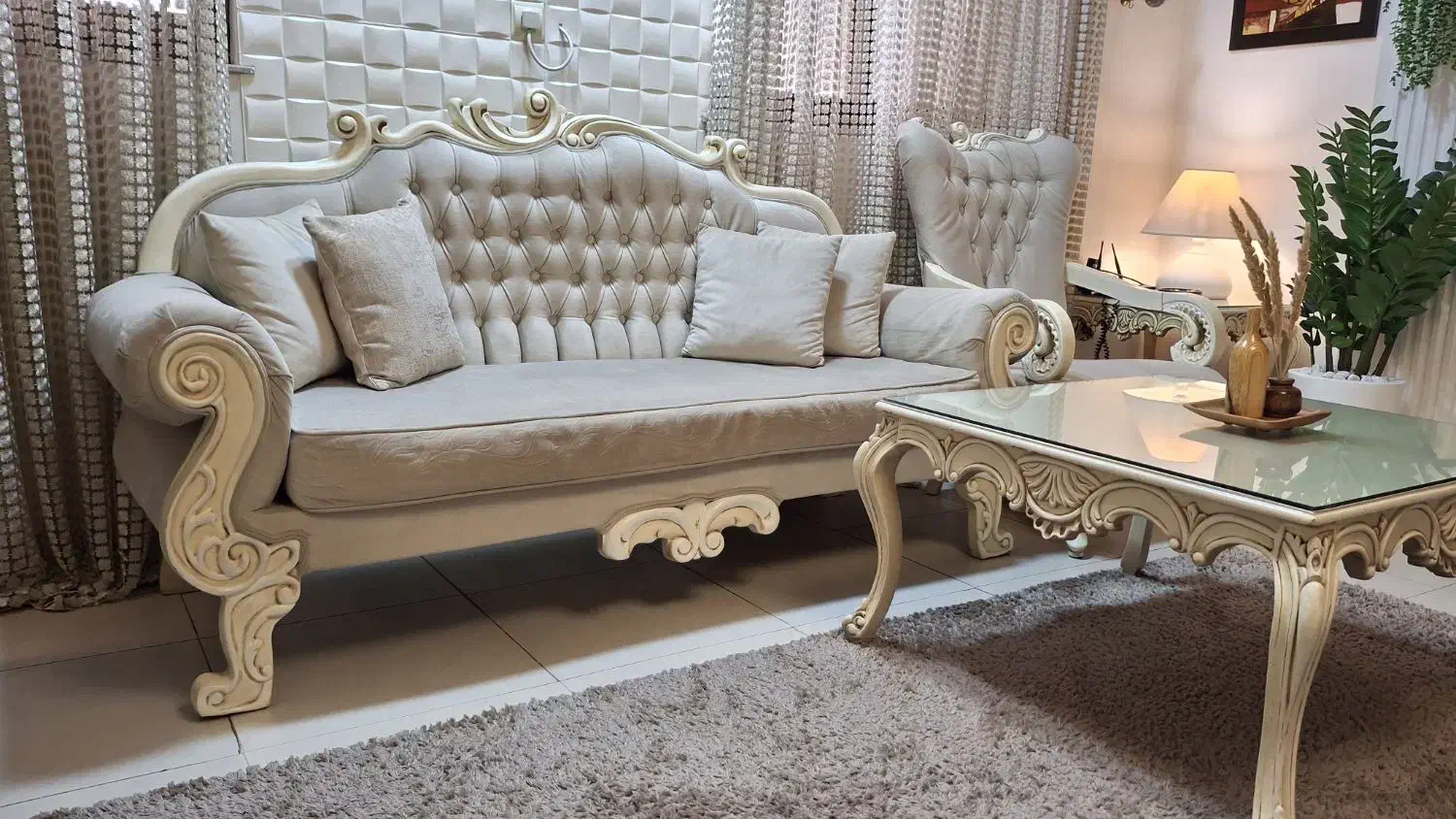 مبل هشت نفره پارچه ها نانو|مبلمان خانگی و میز عسلی|سنگر, |دیوار