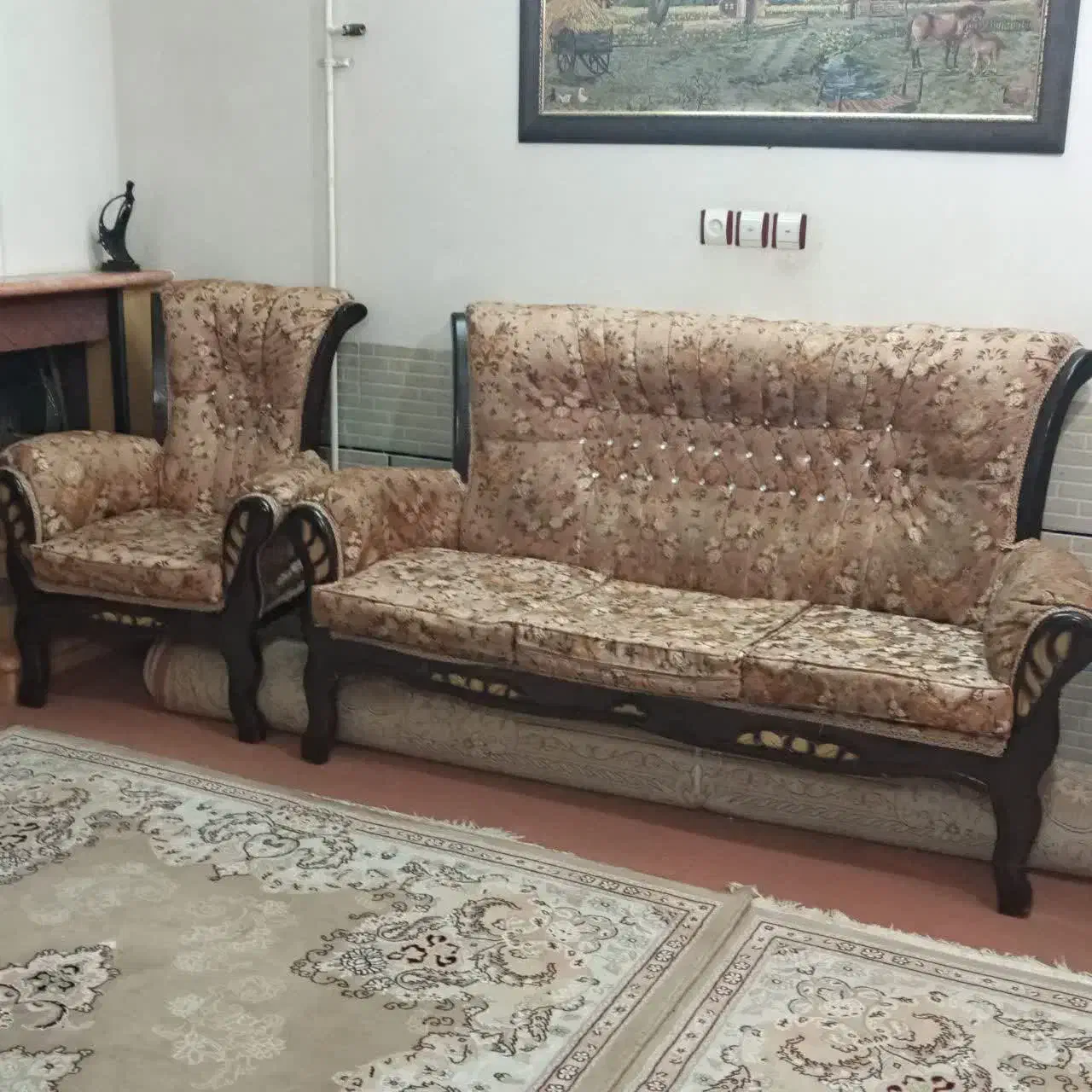 مبل راحتی|مبلمان خانگی و میز عسلی|علی‌آباد کتول, |دیوار