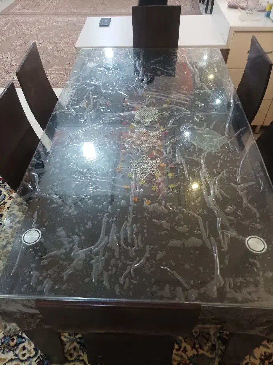 میز ناهارخوری ۶ نفره|میز و صندلی غذاخوری|پرند, فاز ۰|دیوار