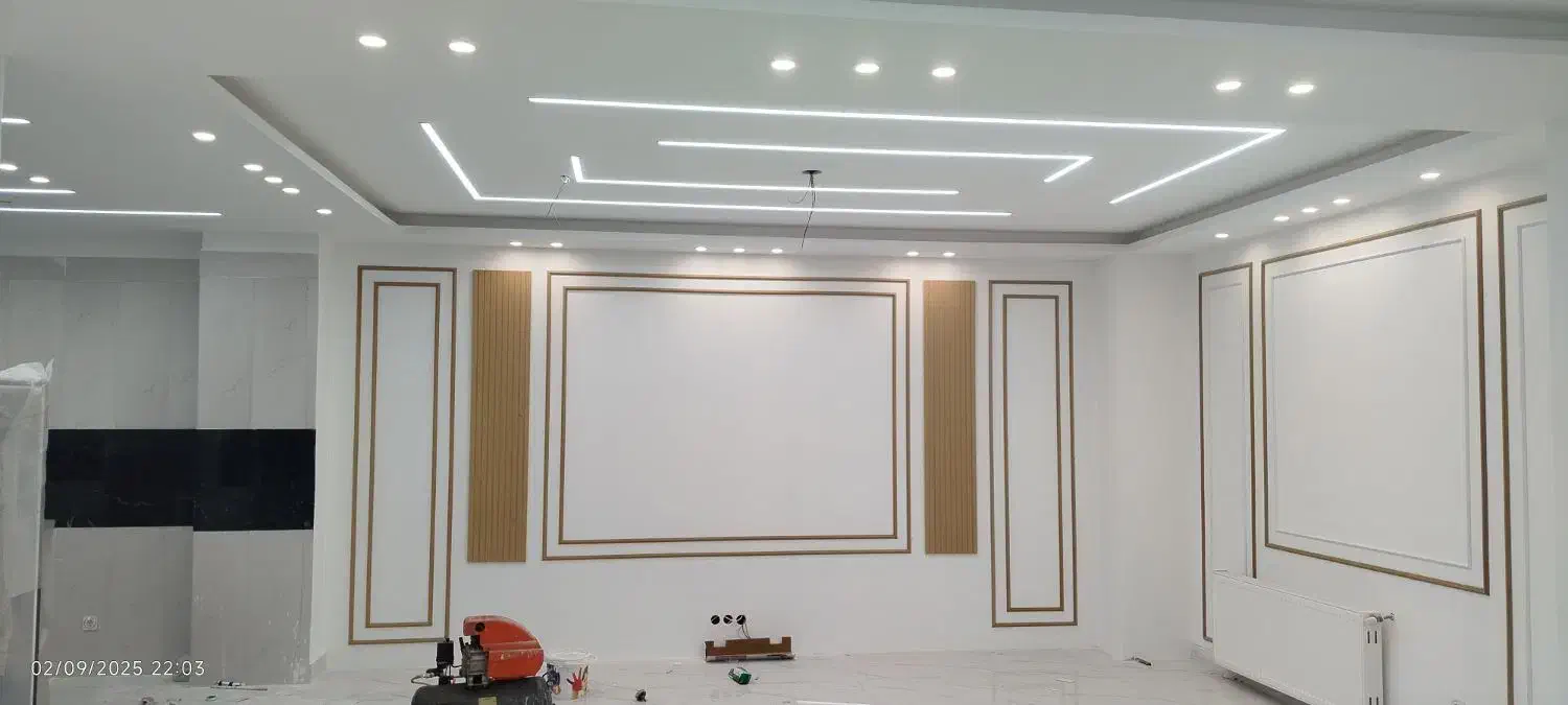 کناف.سقف کاذب.لاین نوری.قاب بندی.قرنیز|خدمات پیشه و مهارت|کنگاور, |دیوار