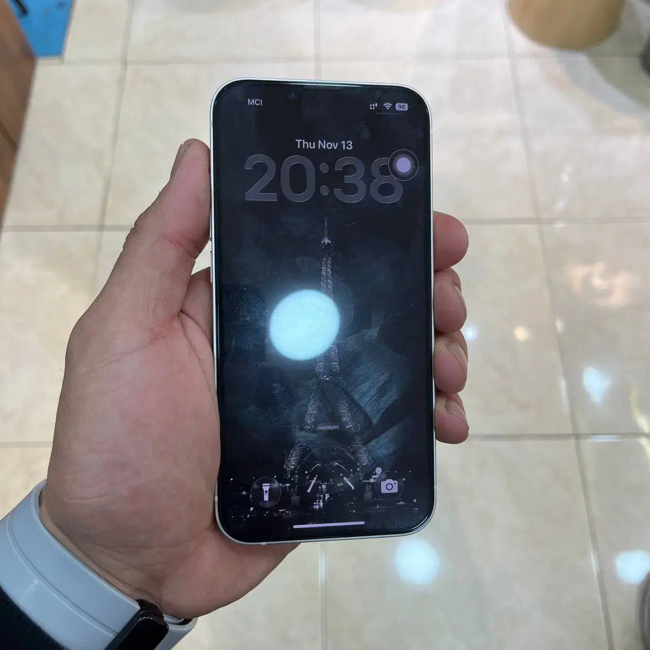 آیفون ۱۳ نرمال ۱۲۸ سفید انزلی|موبایل|رشت, گلسار|دیوار