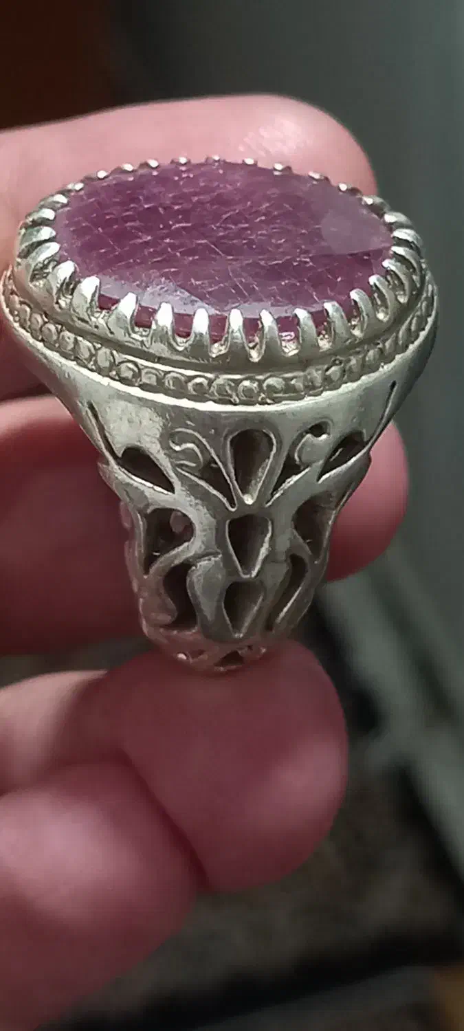 یاقوت طبیعی وزن۳۱گرم|کلکسیون اشیاء عتیقه|ملارد, |دیوار