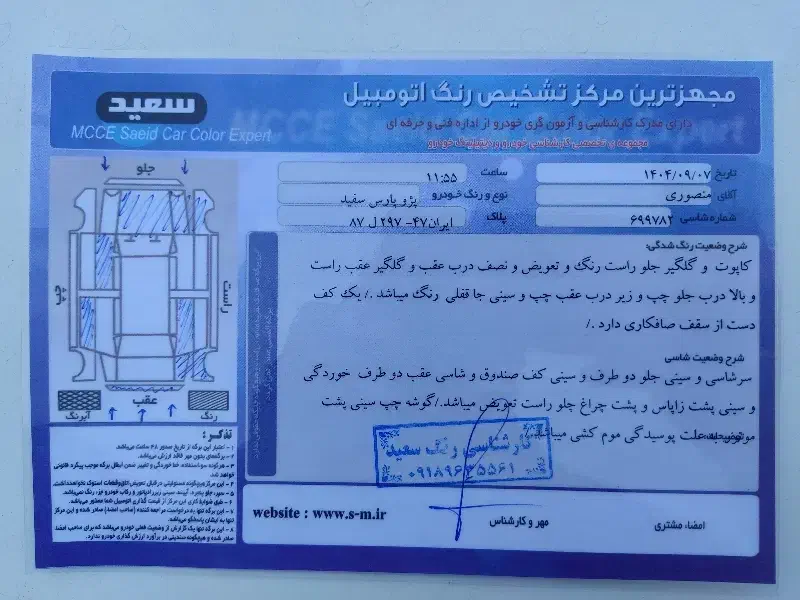 پرشیا دوگانه کارخانه داشبورد جدید سفیددوررنگ|خودرو سواری و وانت|اراک, |دیوار