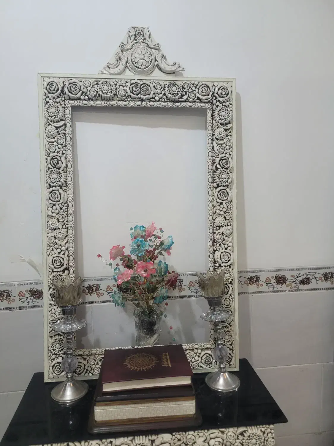 اینه وشمعدان|آینه|کرمان, |دیوار