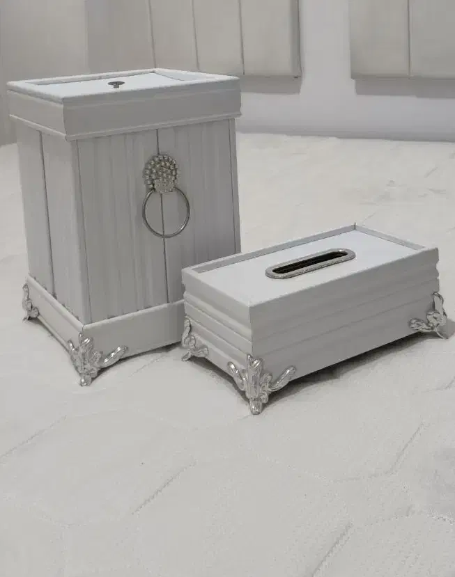 ست سطل و جا دستمال کاغذی|صنایع دستی و سایر لوازم تزئینی|محمدیه-قزوین, |دیوار