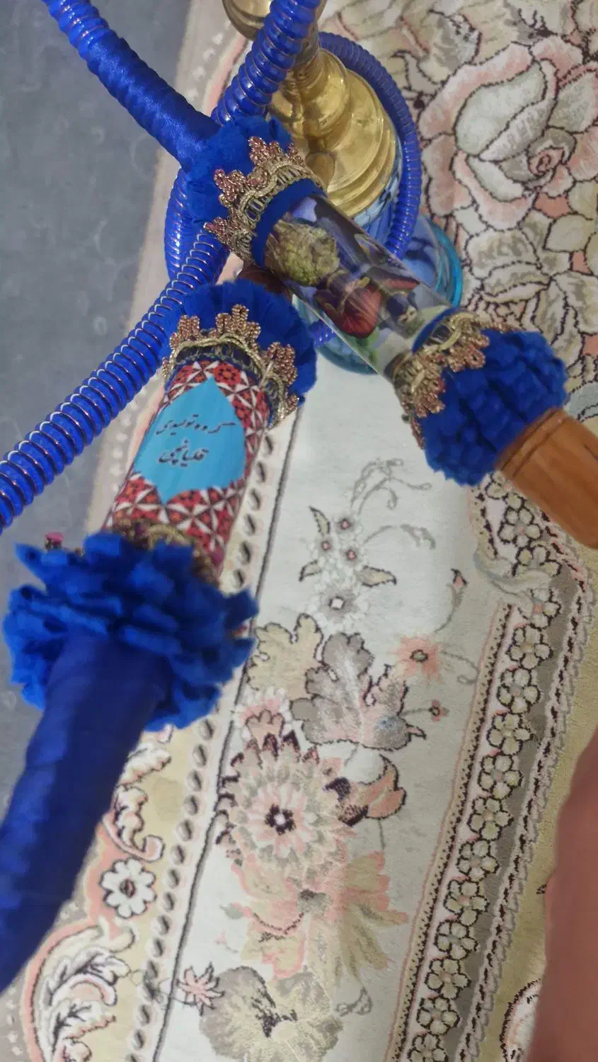 قلیان کلکسیونی فیروزه کوب|کلکسیون اشیاء عتیقه|شهریار, شهریار|دیوار