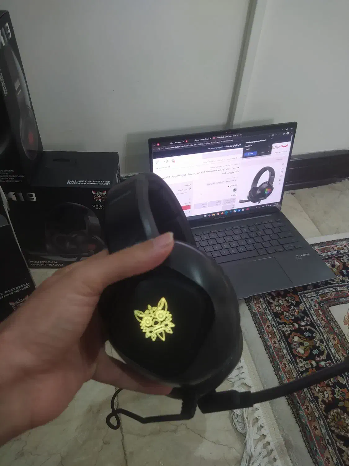 هدفون گیمینگ onikuma k19 زیر قیمت سایت|قطعات و لوازم جانبی رایانه|تهران, علم و صنعت|دیوار