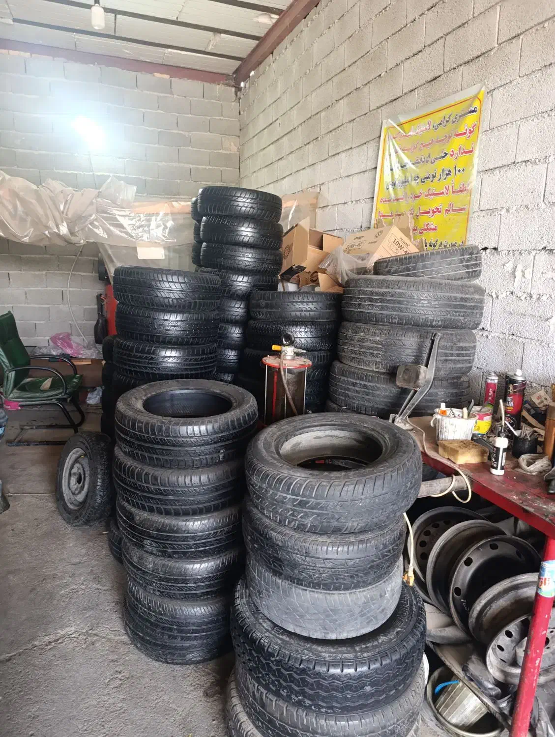 لاستیک استوک دست دوم کارکرده|قطعات یدکی و لوازم جانبی|ماهدشت, |دیوار
