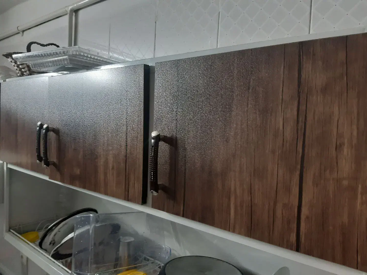 کابینت فلزی با درب چوبی|مصالح و تجهیزات ساختمان|بروجرد, |دیوار